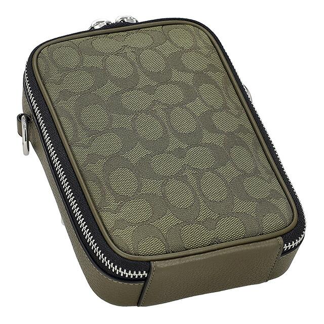 COACH コーチ オリーブグリーン レザー ショルダーバッグ ビジネス メンズ COACH コーチ ショルダーバッグ メンズ ブランド CH097 SVVFE