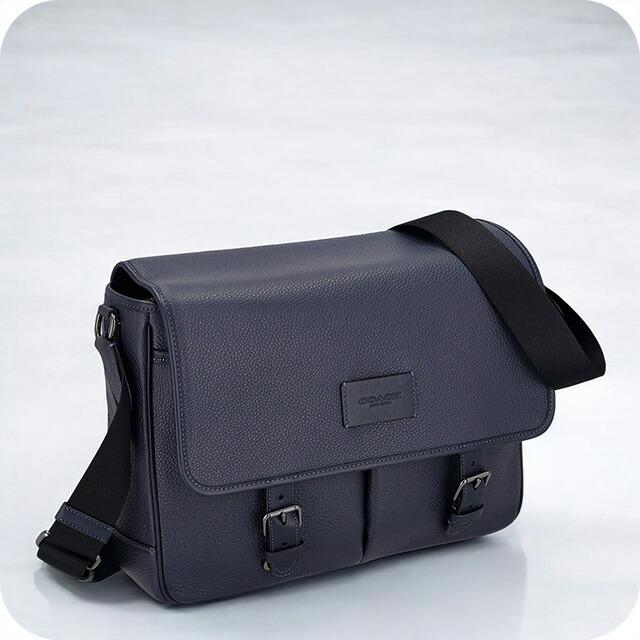 コーチ ショルダー メッセンジャーバッグ 肩掛け CL952 レザー ネイビー COACH（コーチ） ショルダーバッグ メッセンジャーバッグ メンズ CL952