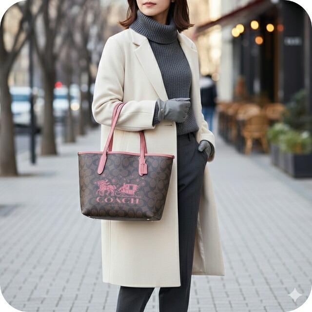 COACH（コーチ） トートバッグ 2way ショルダー レディース