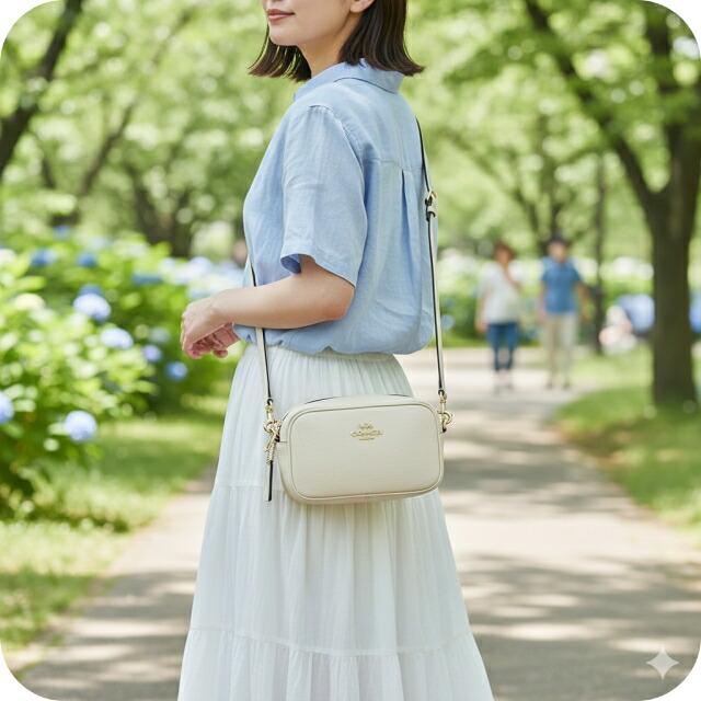 COACH コーチ ショルダーバッグ メッセンジャーバッグ レディース CQ875 IMCHK チョーク ホワイト 斜めがけ_1