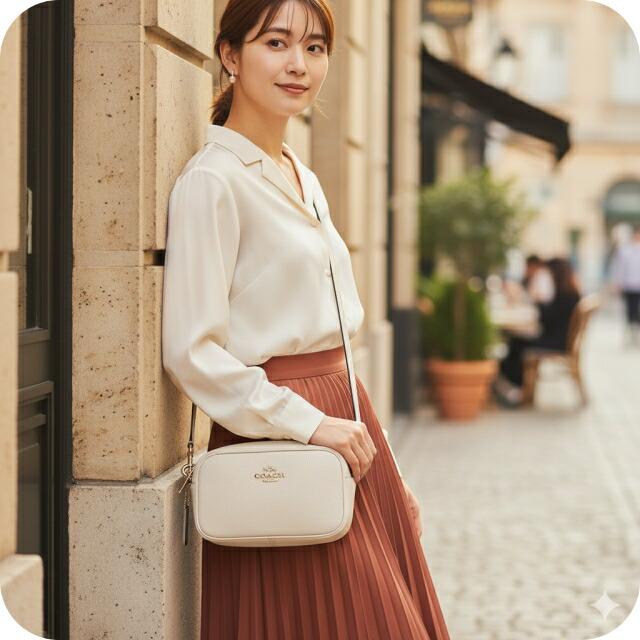 COACH コーチ ショルダーバッグ メッセンジャーバッグ レディース CQ875 IMCHK チョーク ホワイト 斜めがけ_3
