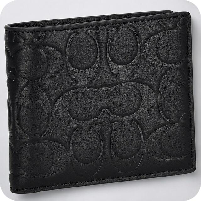 COACH（コーチ） 二つ折り財布 メンズ ブランド シグネチャー CX139 QB