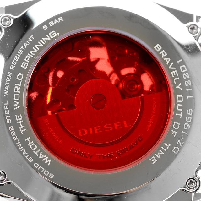 DIESEL（ディーゼル） エムエス9 自動巻き 腕時計 オープンハート 革 