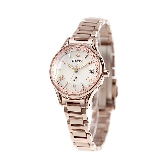 XC シチズン クロスシー エコドライブ電波 チタン レディース 腕時計