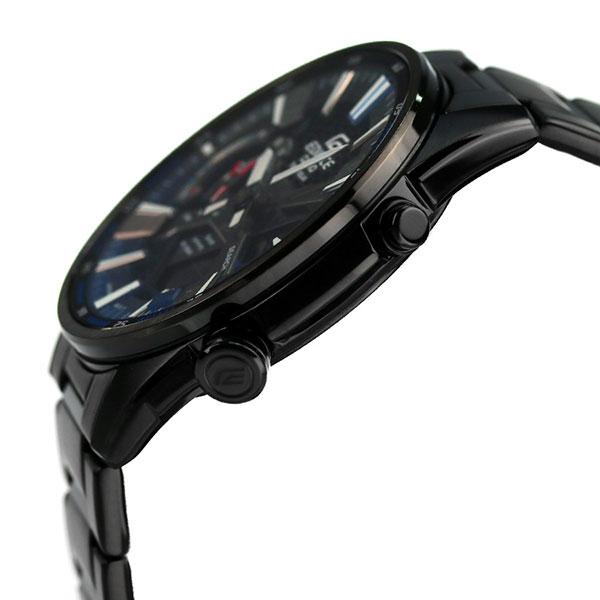 カシオ エディフィス EDIFICE ECB-S100 ソーラー ワールドタイム メンズ 腕時計 ECB-S100DC-2ADF CASIO ブラック×ブルー ECB EDIFICE S100DC カシオ エディフィス S100 2ADF ソーラー ワールドタイム メンズ 腕時計 CASIO ブラック×ブルー