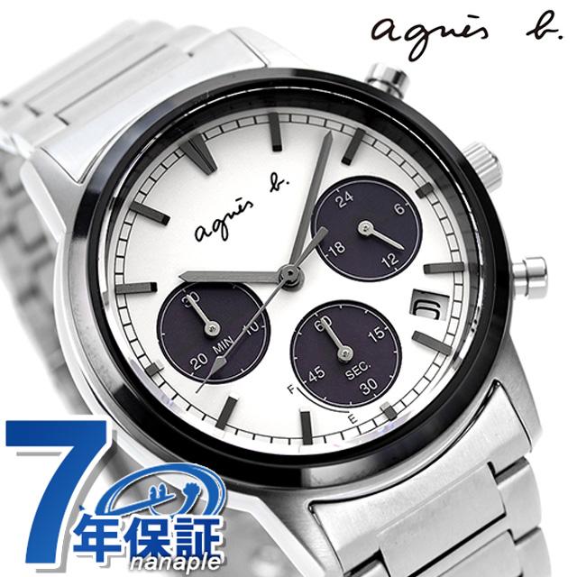agnes b. メンズ腕時計 ソーラー ショッパー付属] 腕時計 アニエスベー agnes b. メンズ ホワイト