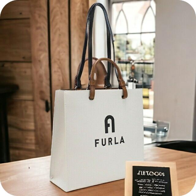 Furla/フルラ WB00728 レザー トートバッグ ホワイト レディース Furla/フルラ WB00728 レザー トートバッグ ホワイト レディース