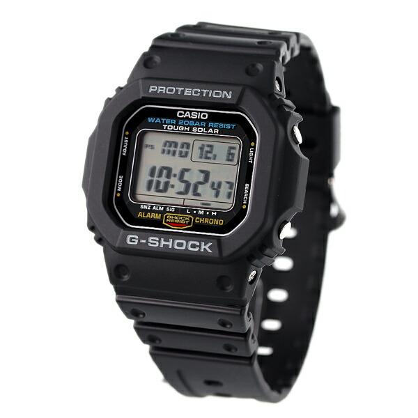G-SHOCK Gショック G-5600 ワールドタイム ソーラー 腕時計 G-5600UE-1DR CASIO カシオ ブラックの画像