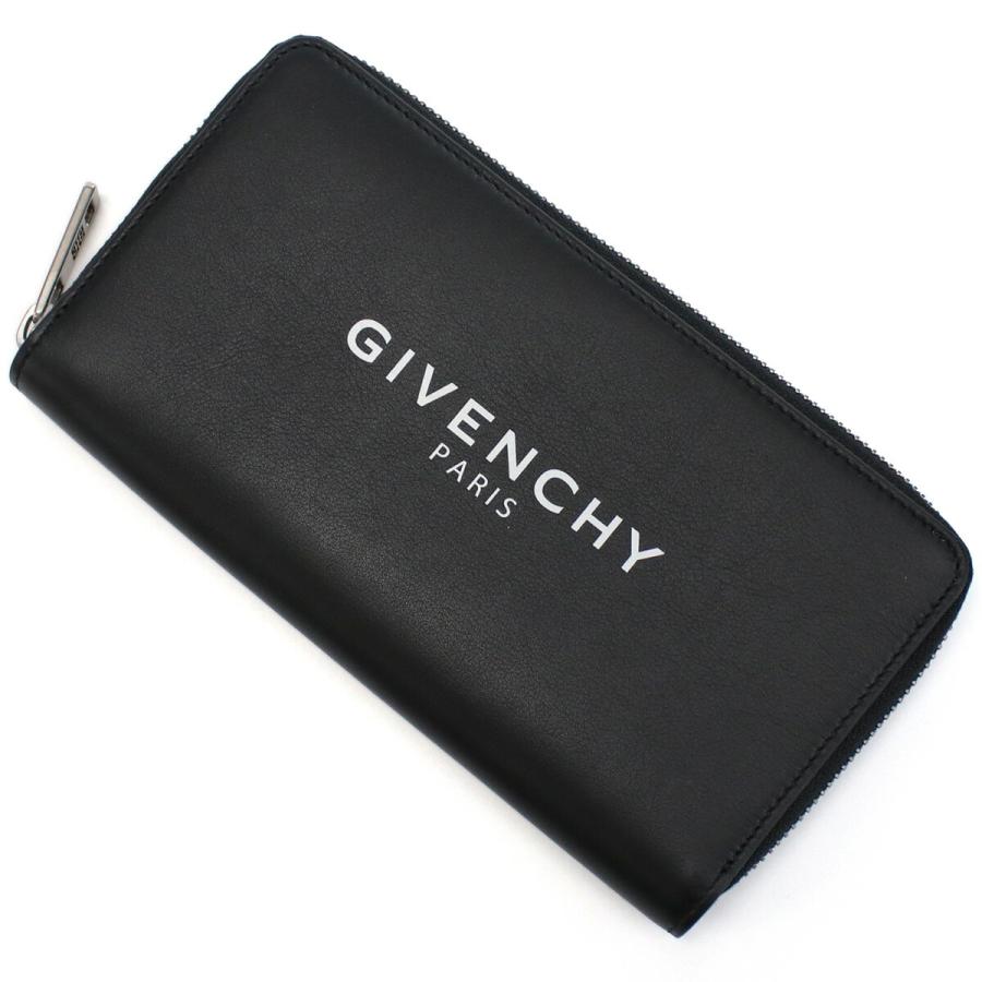 長財布　カーフスキン　ブラック　専用 ジバンシー 長財布ラウンドファスナー メンズ GIVENCHY カーフスキン