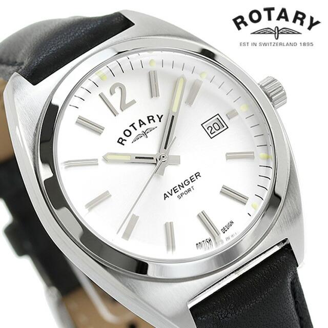 ROTARY（ロータリー） AVENGER SPORT 腕時計 革ベルト ROTARY