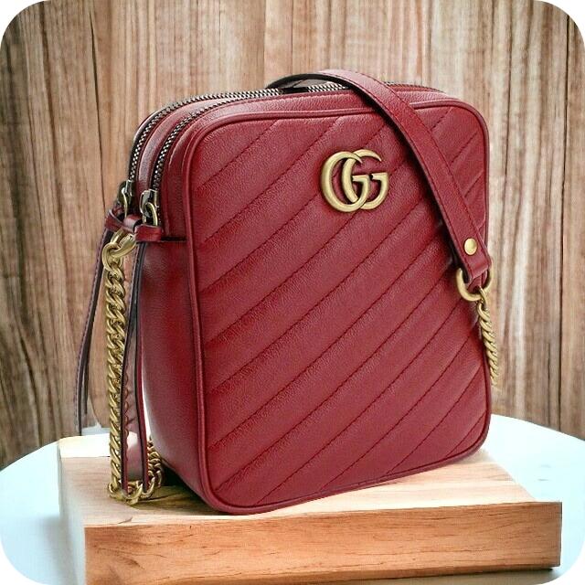 グッチ 斜め掛けショルダーバッグ レディース GUCCI レザー イタリア