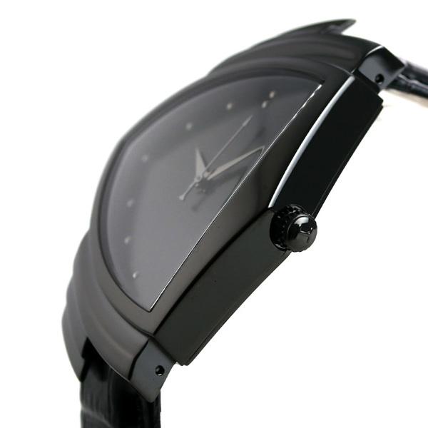 ほぼ未使用 ハミルトン ベンチュラ クオーツ 32.5mm メンズ 腕時計 H24401731 HAMILTON オールブラック 黒 【DGJ1194338935】(41768円)