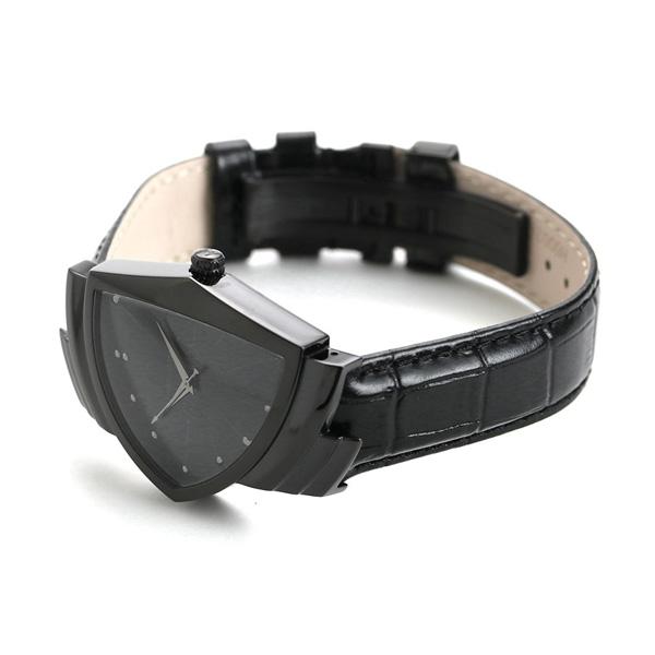 ほぼ未使用 ハミルトン ベンチュラ クオーツ 32.5mm メンズ 腕時計 H24401731 HAMILTON オールブラック 黒 【DGJ1194338935】(41768円)