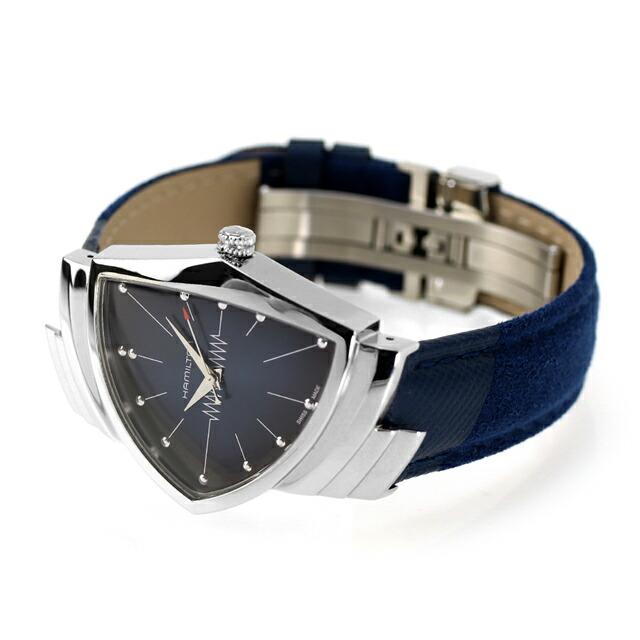 ハミルトン ベンチュラ 32mm クオーツ 腕時計 ブランド メンズ HAMILTON H24411942 アナログ ブルー スイス製の画像