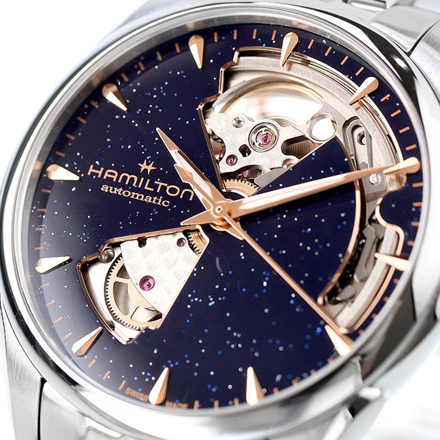 ハミルトン ジャズマスター Open Heart Auto 36mm 自動巻き 腕時計 ブランド HAMILTON JAZZMASTER H32215142 ブルーの画像