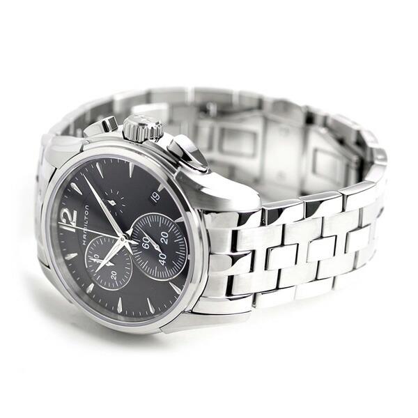 ハミルトン ジャズマスター クロノグラフ クオーツ 42mm クオーツ 腕時計 ブランド メンズ H32612131 ブラックの画像