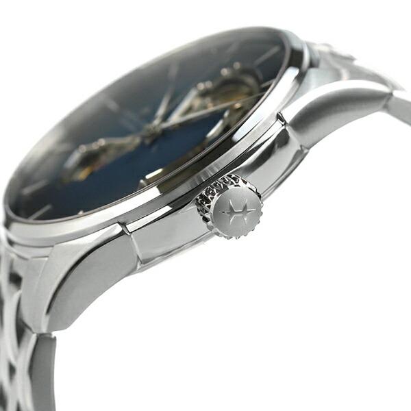 ハミルトン ジャズマスター オープンハート オート 腕時計 40mm 自動巻き H32675140 HAMILTON ブルーの画像