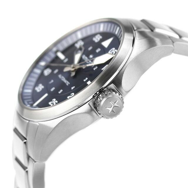 ハミルトン カーキ アビエーション カーキ パイロット オートマティック 36mm 自動巻き 腕時計 ブランド メンズ HAMILTON H76215140 ブルーの画像