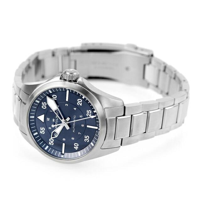 ハミルトン カーキ アビエーション カーキ パイロット オートマティック 36mm 自動巻き 腕時計 ブランド メンズ HAMILTON H76215140 ブルーの画像