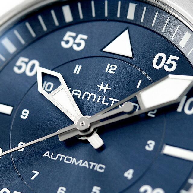 ハミルトン カーキ アビエーション カーキ パイロット オートマティック 36mm 自動巻き 腕時計 ブランド メンズ HAMILTON H76215140 ブルーの画像