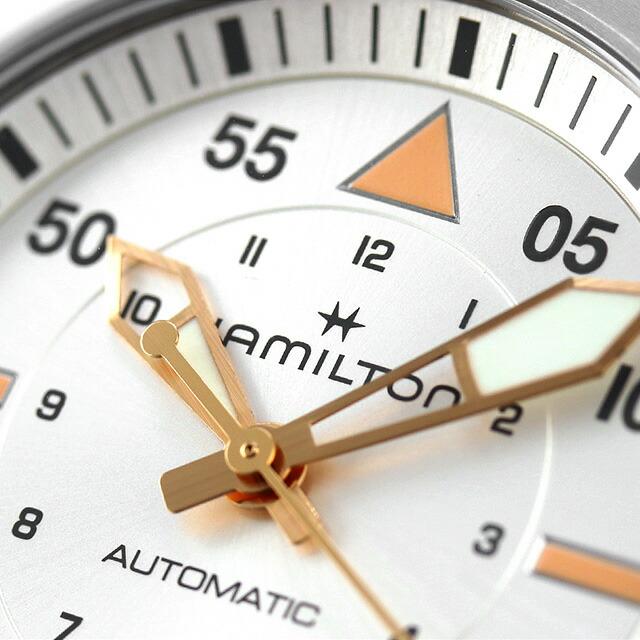 ハミルトン カーキ アビエーション カーキ パイロット オートマティック 36mm 自動巻き 腕時計 ブランド HAMILTON H76215850 シルバーの画像