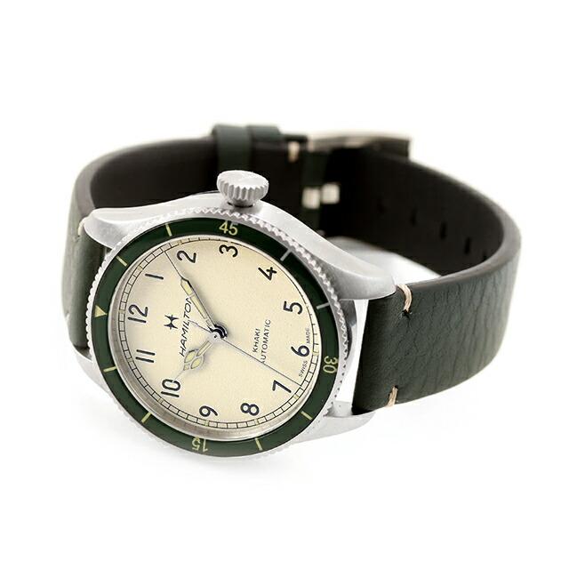 ハミルトン カーキ カーキ パイロット パイオニア 38mm 自動巻き 腕時計 ブランド メンズ HAMILTON KHAKI H76255810 アナログ アイボリーの画像