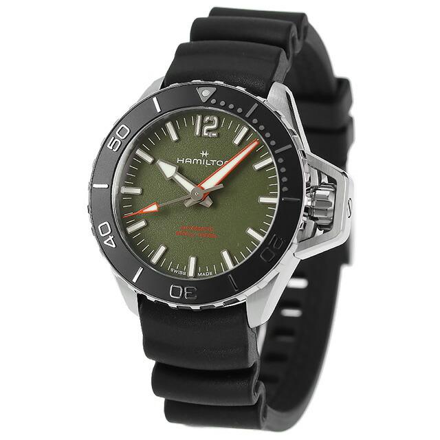 ハミルトン カーキ ネイビー オープンウォーター オート 41mm 自動巻き 腕時計 メンズ HAMILTON H77455360の画像