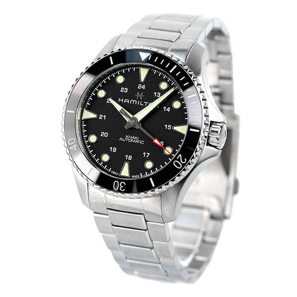ハミルトン カーキ ネイビー スキューバ オート 43mm 自動巻き 腕時計 H82515130 HAMILTON ブラックの画像