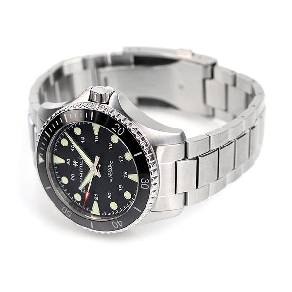 ハミルトン カーキ ネイビー スキューバ オート 43mm 自動巻き 腕時計 H82515130 HAMILTON ブラックの画像