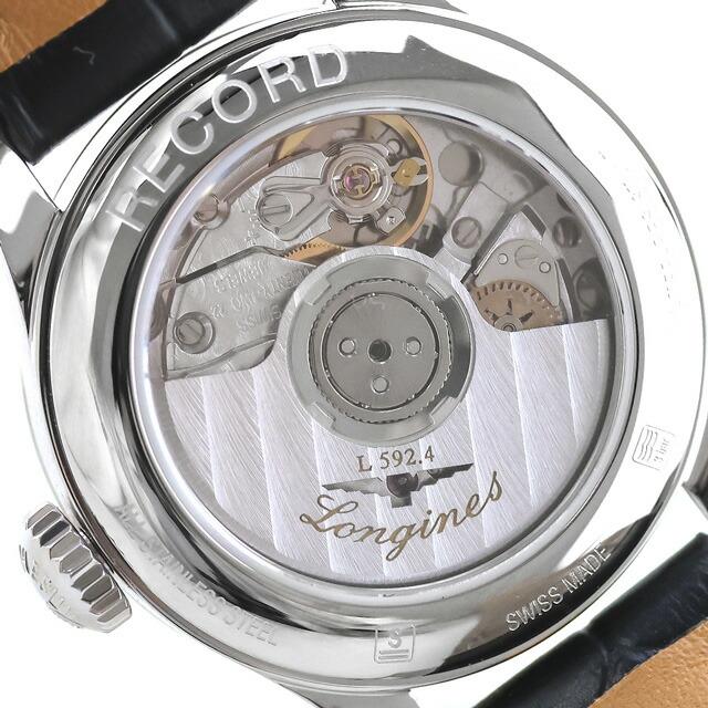 ロンジン レコード 自動巻き 腕時計 ブランド レディース LONGINES L2.320.4.56.2 アナログ ブラック 黒 スイス製の画像