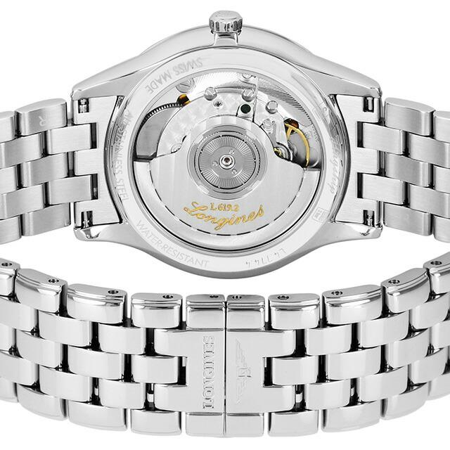 ロンジン フラッグシップ 自動巻き 腕時計 ブランド メンズ LONGINES L4.774.4.57.6 アナログ ブラック 黒 スイス製の画像