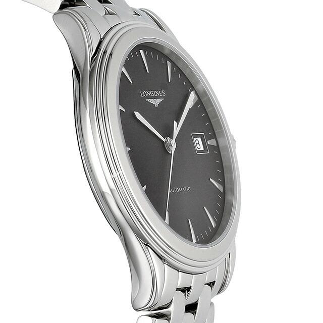 ロンジン フラッグシップ 自動巻き 腕時計 ブランド メンズ LONGINES L4.974.4.52.6 アナログ ブラック 黒 スイス製の画像