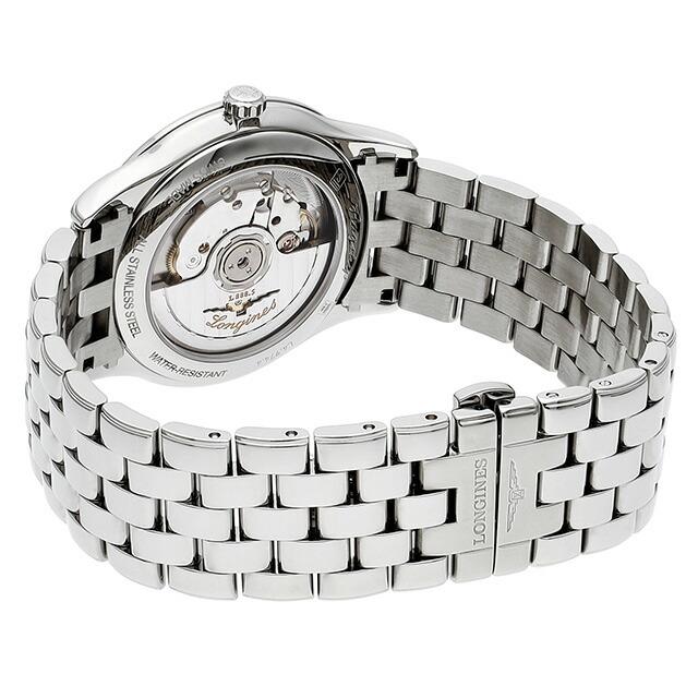 ロンジン フラッグシップ 自動巻き 腕時計 ブランド メンズ LONGINES L4.974.4.52.6 アナログ ブラック 黒 スイス製の画像