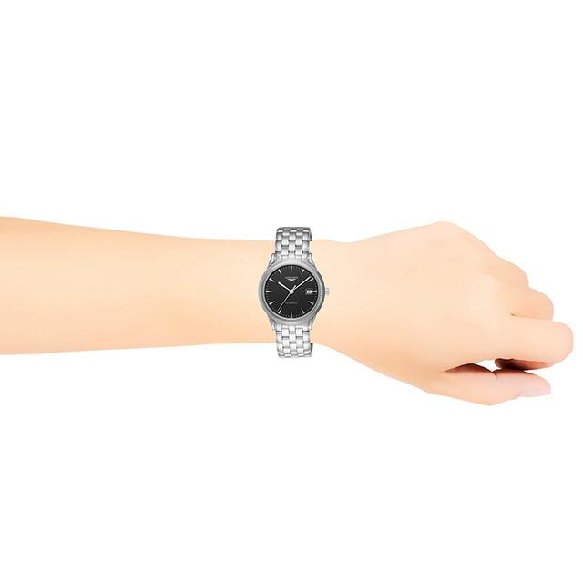 ロンジン フラッグシップ 自動巻き 腕時計 ブランド メンズ LONGINES L4.974.4.52.6 アナログ ブラック 黒 スイス製の画像
