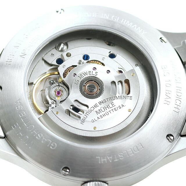 ミューレ・グラスヒュッテ Terrasport II 自動巻き 腕時計 ブランド メンズ Muhle Glashutte M1-37-44-MB ブラック 黒 ドイツ製の画像