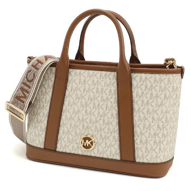 マイケル・コース トートバッグ ブランド MICHAEL KORS LUISA インドネシア 30R4G99T1V VANILLA-LUGG ホワイト系 ブラウン系 バッグ_2