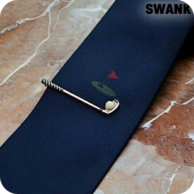 SWANK（スワンク） ネクタイピン タイバー×ネクタイセット ゴルフver