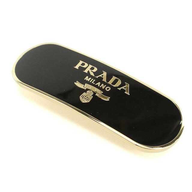 プラダ バレッタ レディース ブランド PRADA 1IF022 ブラック ヘアアクセサリーの画像