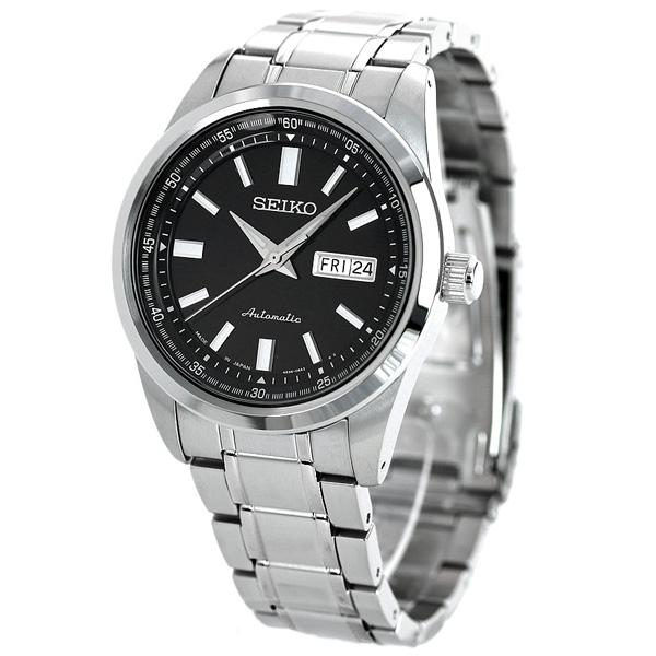 セイコー メカニカル メンズ 腕時計 SEIKO Mechanical 自動巻き SARV003 ブラック 時計｜be-eight｜02