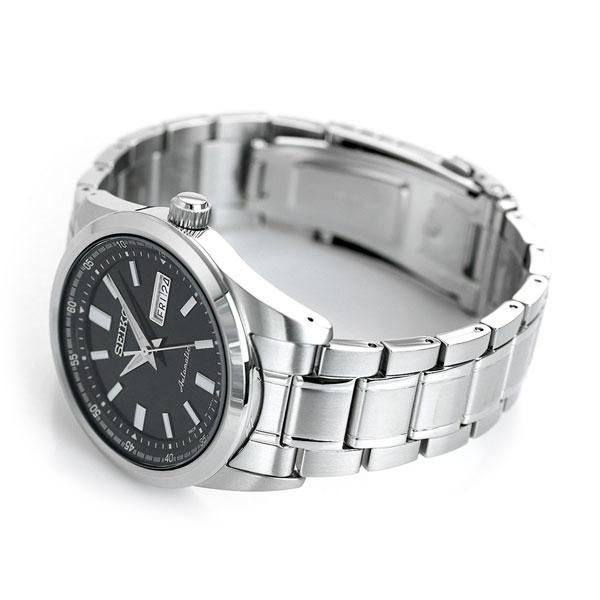 セイコー メカニカル メンズ 腕時計 SEIKO Mechanical 自動巻き SARV003 ブラック 時計｜be-eight｜04