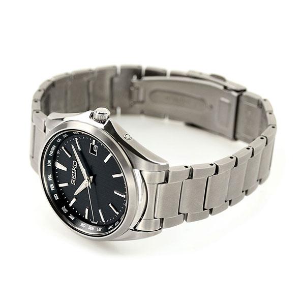 SEIKO SELECTION セイコー 時計 ソーラー電波 チタン ワールドタイム