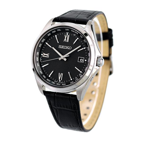 SEIKO SELECTION セイコー 時計 ソーラー電波 チタン ワールドタイム 