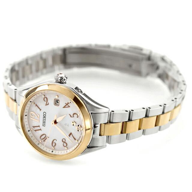 【現行・未使用級2025年2月購入】セイコー ルキア ソーラー　ダイア　ピンク Amazon.co.jp: [セイコーウオッチ] 腕時計 ルキア Happy