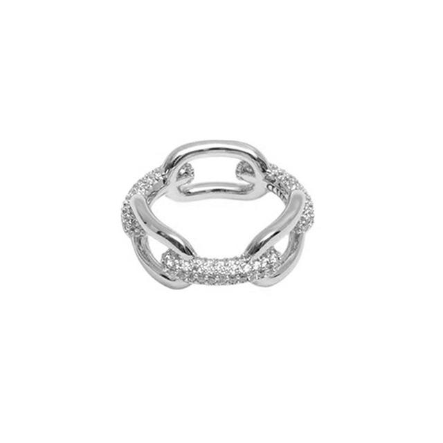 ダニエルウェリントン DANIEL WELLINGTON Crystal Link Ring 54 S リング DW00400616 レディース メンズ 13.5号 シルバー_4