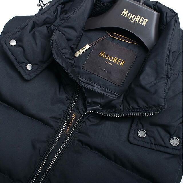 ムーレー MOORER FIRE-WK ダウンベスト MOUGI200307-FIRE-BLU-50 メンズ ブルー ダウンジャケットの画像
