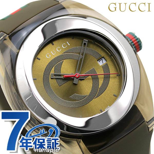 GUCCI（グッチ） 時計 シンク 46mm クオーツ メンズ 腕時計 YA137106 