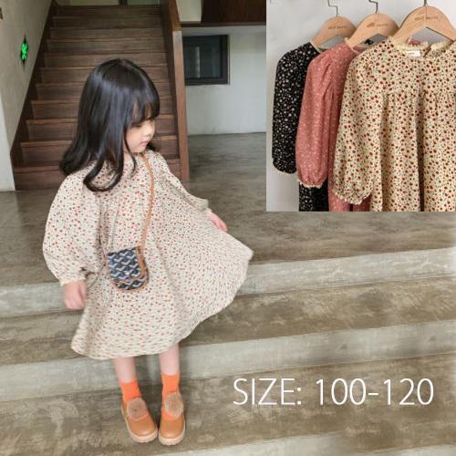 キッズ チュニク ワンピース 女の子 小花 ガールズ 園児 小学生 スカート 薄手 お出かけ 秋物 Kids058 Natural Basis 通販 Yahoo ショッピング