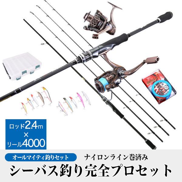 人気定番の シーバス釣り完全プロセット シーバスロッド リール ルアー 全14点セット 糸巻き済 釣り入門 オールマイテイ対応 Bassset A3 釣り竿セット Www Cromg Org Br