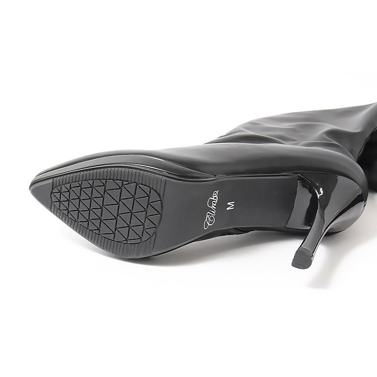 ニーハイブーツ ストレッチ ブーツ ハイヒール 10cmヒール 3044