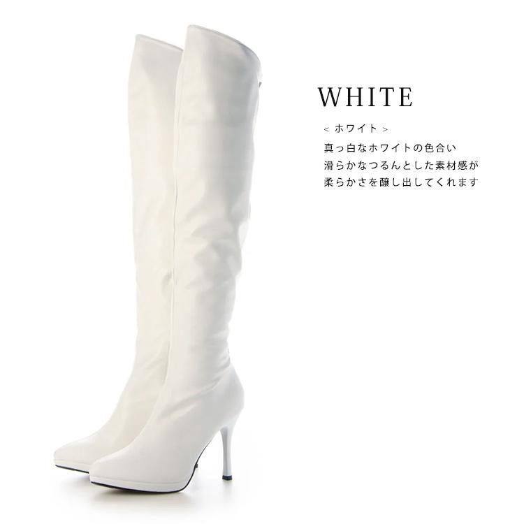 ニーハイブーツ ストレッチ ブーツ ハイヒール 10cmヒール 3044